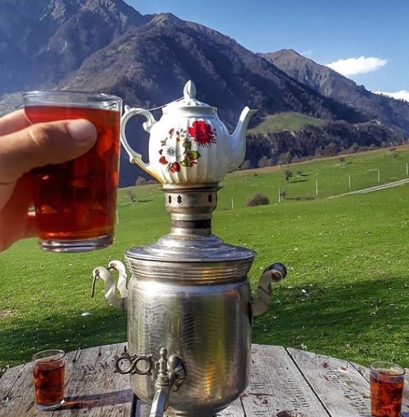 Ismayilli daglari kendleri panorama 